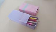 教你用纸折出来的文具盒,做法很简单,手工折纸视频教程