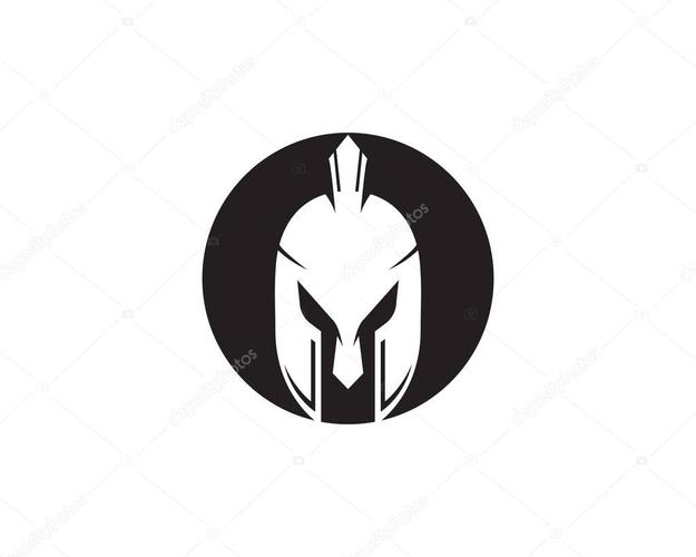 名称:斯巴达人头盔标志模板