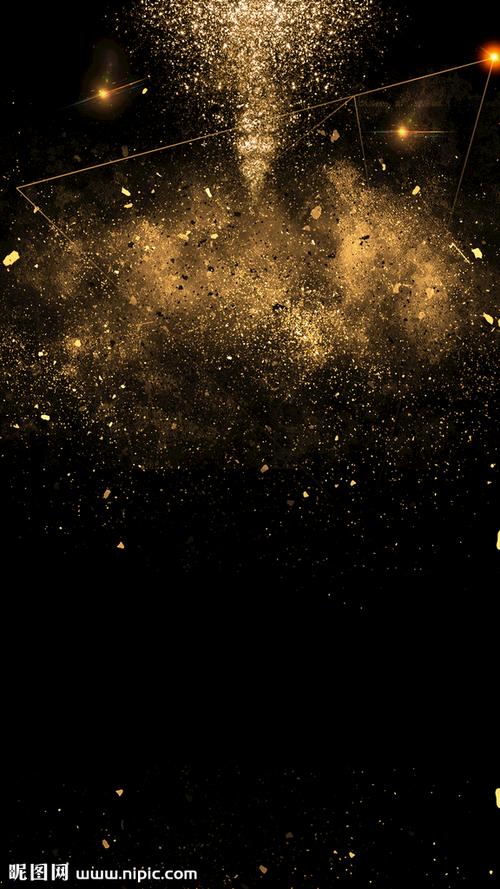 黑色烫金广告背景素材图片