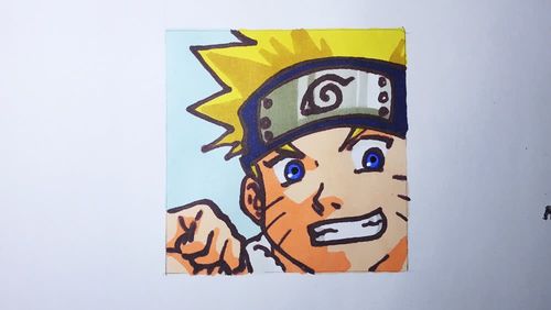 一步步教你怎么画火影忍者中的漩涡鸣人,超级简单,不
