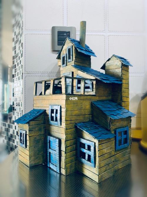 为粉丝做的一个小别墅_diy手工制作_兴趣爱好_手工