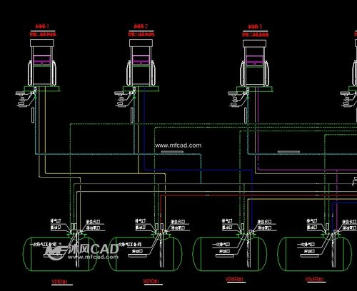 加油站工艺管线流程图