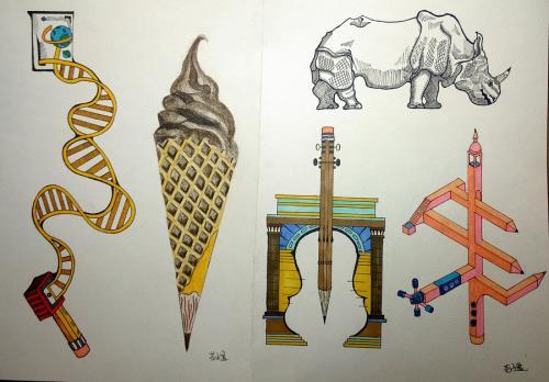 同构创意图形南京艺术学院图形设计同构-替构-解构-重构参考资料ppt