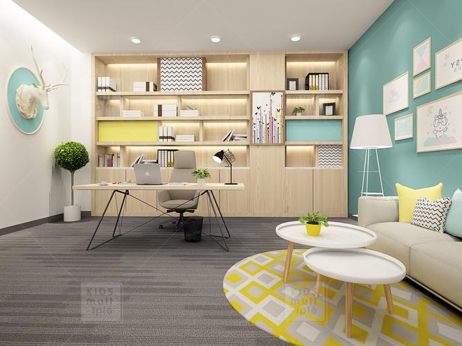 幼儿园园长办公室在对软装色彩进行设计时,设计师需要做好与室内光线