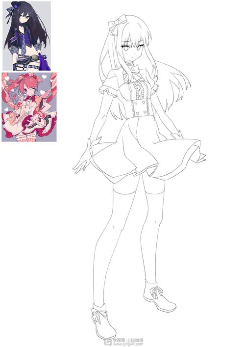 《阶段三——角色立绘线稿》by 郝仁.