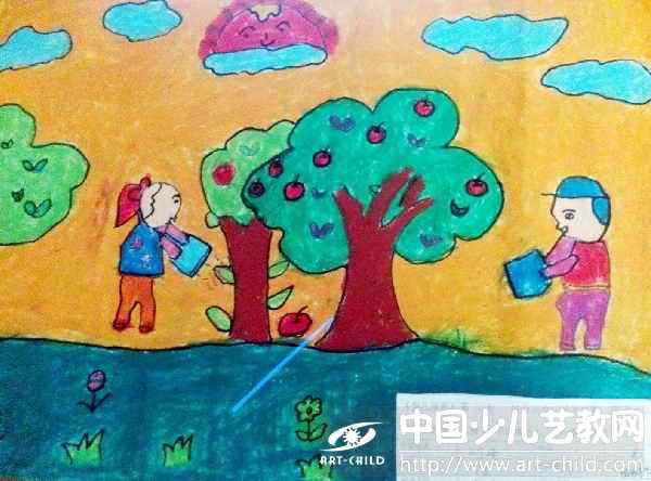 儿童画-植树节-《少儿画苑》第21届国际少儿书画大赛获奖作品