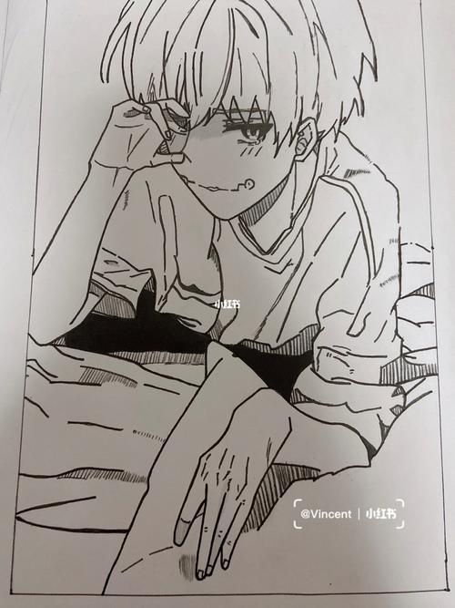 狗卷棘手绘临摹_手绘_临摹_画画_文化_绘画