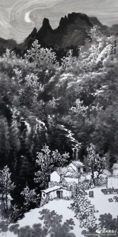 宋守安山水作品?