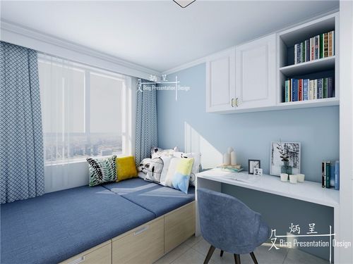 双桥温泉东里现代简约风格次卧装修效果图