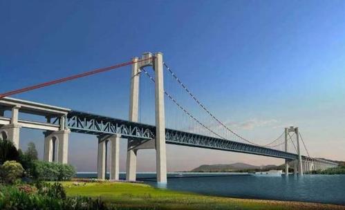 我国在建的一座长江大桥,世界上最大跨径的公铁两用斜