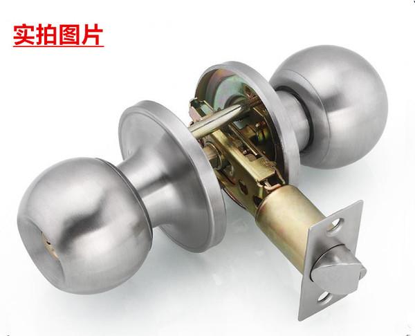 三杆门锁球形锁圆形不锈钢门锁铝合金门锁塑钢门锁厨房卫生间门锁