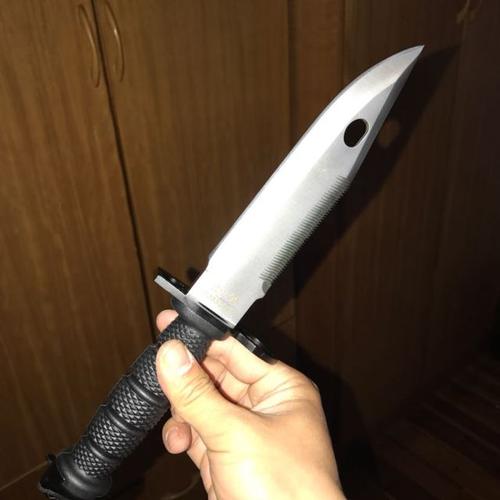 军用品军刺刀95军刺一体钢刺刀直刀匕首潜水丛林绑腿刀开刃冷钢兰博