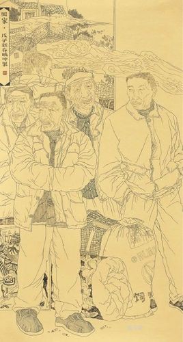 中国线描作品展