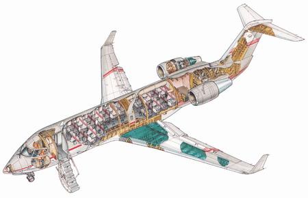 资料图片:crj-100型客机结构