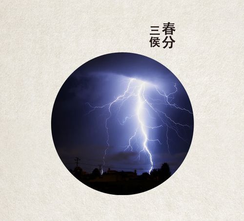 一候元鸟至 二候雷乃发声 三候始电春分三候