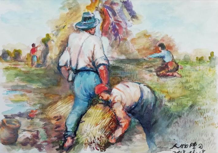 邓宝仲水粉,水彩风景及人物画作品集