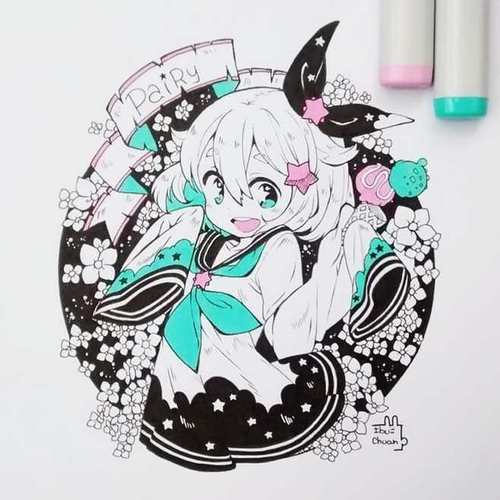 二次元 萌系 素描 素材 临摹 acg 耽美 百合 帅哥 美女 铅笔画 插画