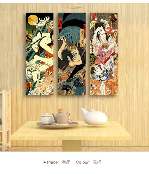 严选好货日料店装饰画日式装饰画日本和风浮世绘挂画日料餐厅居酒屋