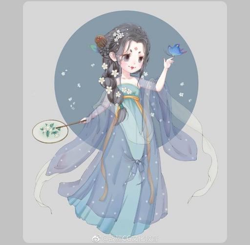 古风唐装素馨少女8