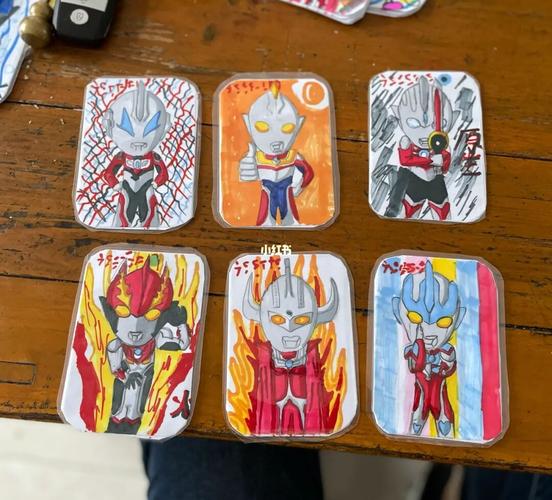 纯手工绘制奥特曼卡片_奥特曼_绘画_暑假_奥特曼卡片