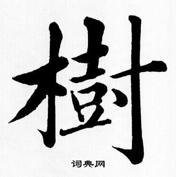 树楷书书法字典