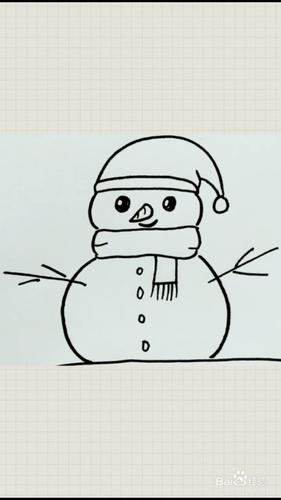 雪人的简笔画如何画?