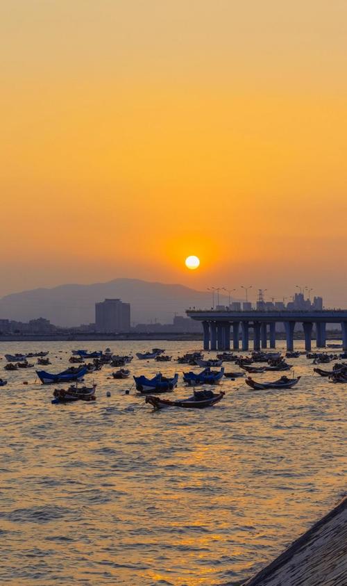厦门日落黄昏迷人风光,图片大全,高清,图库-回车桌面