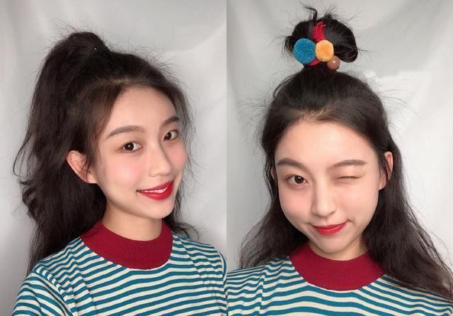 圆脸女生要拒绝长直发分享这5款扎发给你超有气质的