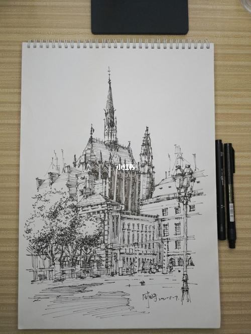 【钢笔画】巴黎圣母院