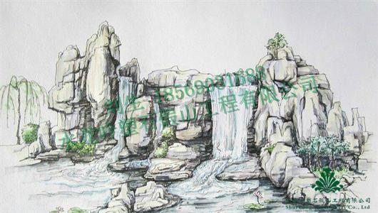 假山简笔画图色 简笔画图片大全-蒲城教育文学网