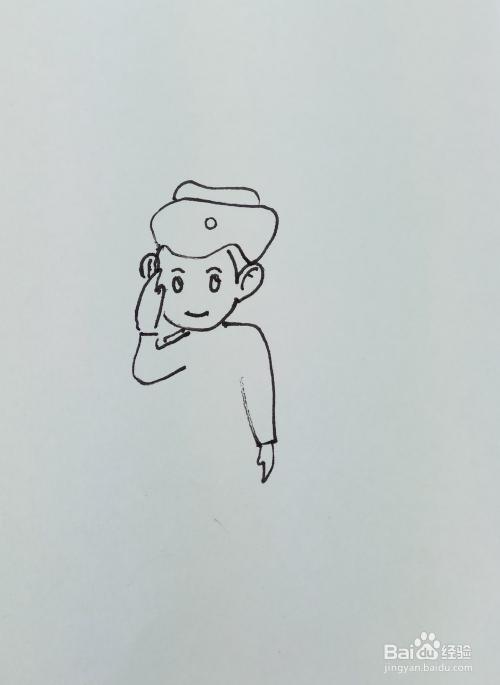 怎样画简笔画"漂亮的工作人员"?