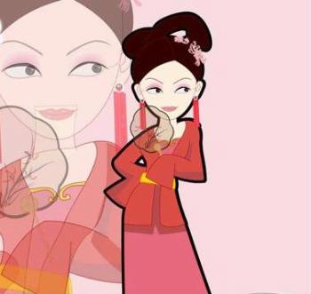 十二星座古代美女代表『插画』