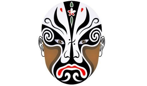 中国戏剧脸谱简笔画》》关羽脸谱简笔画》》戏曲脸谱