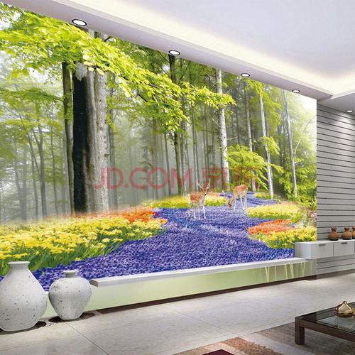 六纹鱼 美丽风景仙境电视背景墙壁纸 客厅卧室沙发无纺布墙纸 3d立体