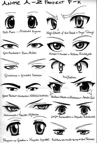 【绘画素材】150双 二次元大眼睛素材,来来来赶紧练起来!