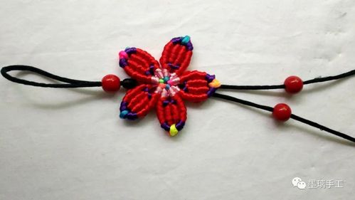 花朵,渐变色,挂饰,手工制作,手工,斜卷结,鲜花,教程