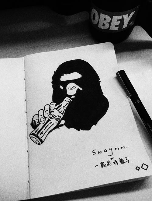超爱bape猿人/ 手绘一个.