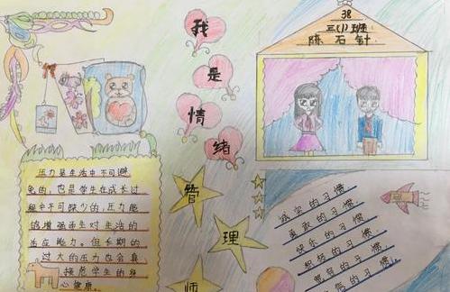 做情绪的主人手抄报四年级简单