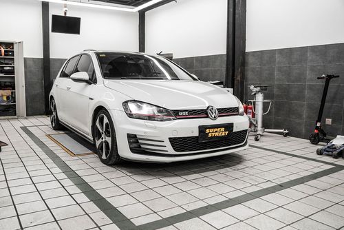 superstreet改装日记大众高尔夫7gti改装eibachprokit短弹簧
