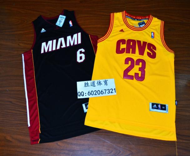 美国代购 nba 正品 骑士队23号 詹姆斯球衣james 篮球服 客场黄色
