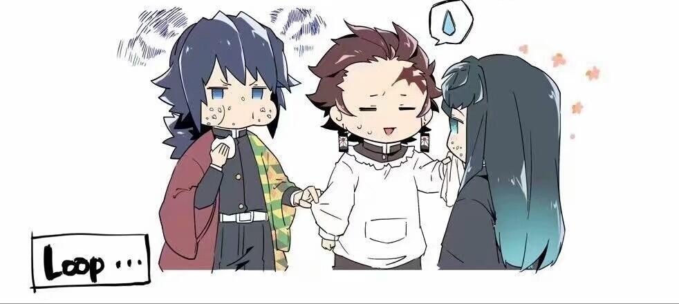 同人炭治郎为义勇擦嘴无一郎生气这是在争宠吗