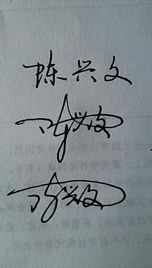 陈兴文的连笔字怎样写