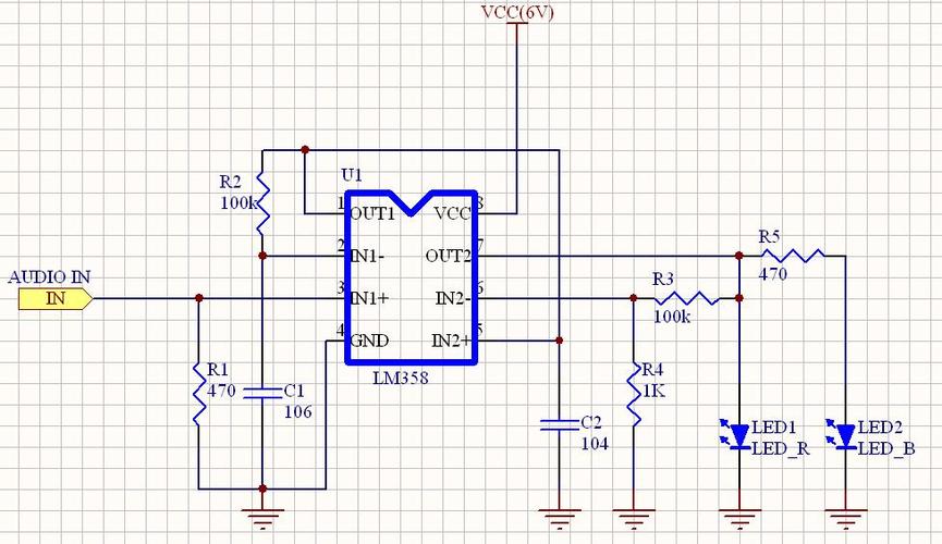 lm358音频放大电路图