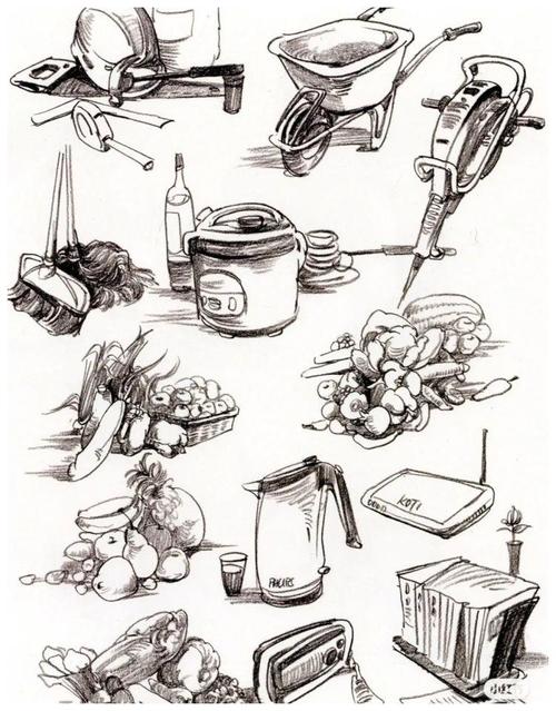 把这些速写都画一遍保证画技能上一个台阶