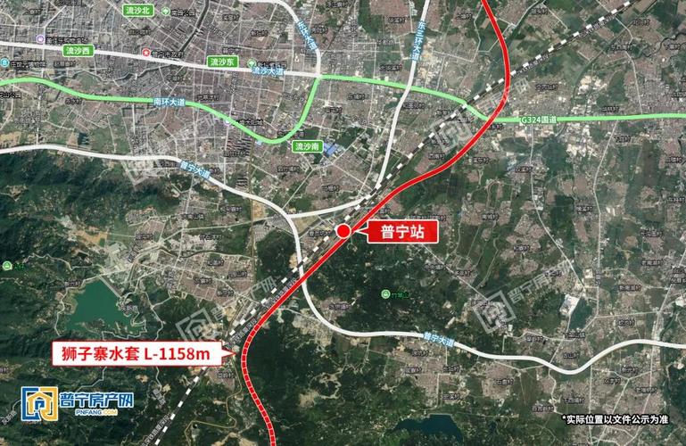 揭惠铁路初步设计获批,洪阳站,普宁北站位置在
