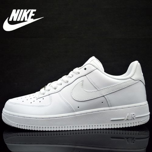 正品耐克空军一号 air force1 af1 nike全白低帮休闲鞋315122-111