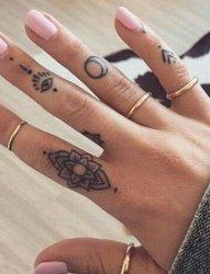 手指头纹身图案大全男