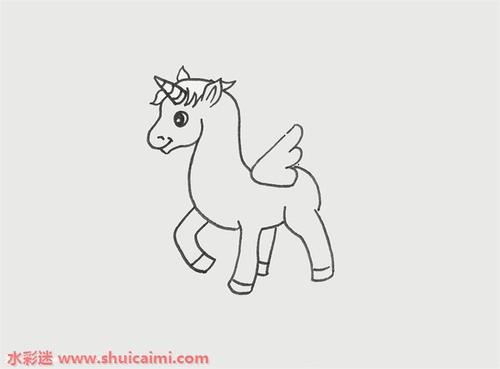 独角兽怎么画简单又可爱 独角兽简笔画梦幻