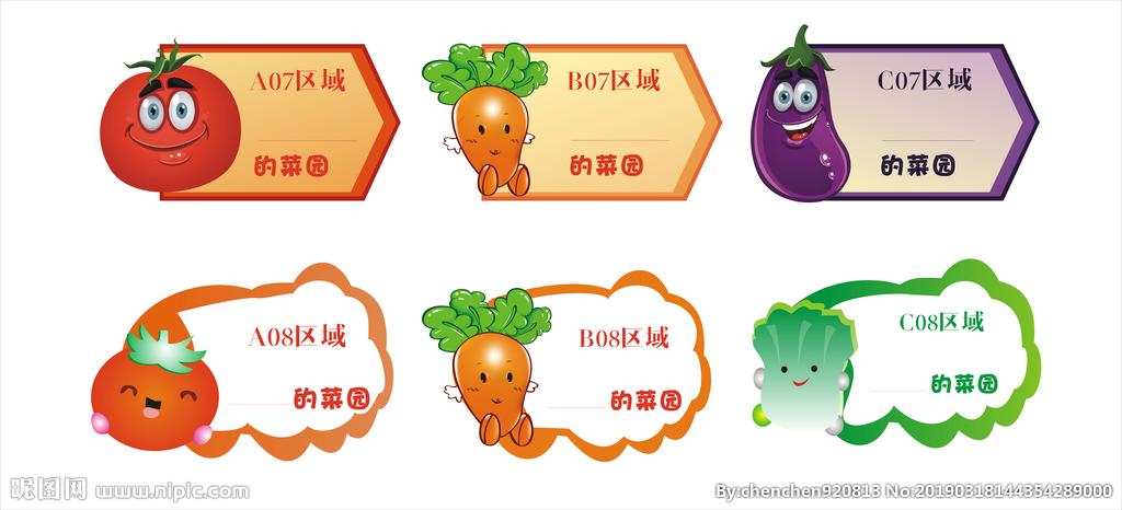 菜园分区立牌设计图__广告设计_广告设计_设计图库_昵图网nipic.com