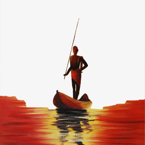 关键词 : 渔民,插画,捕鱼,水粉